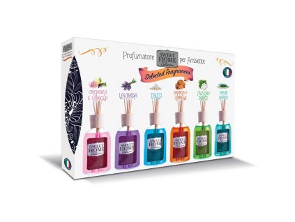 Sweet Home Aroma Difuzér – Dárkový set 6×30 ml