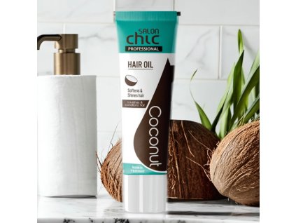 Salon Chic Coconut vlasový olej 50 ml – Lesk a výživa vlasů | drogerkaonline.cz
