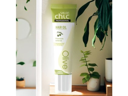 Salon Chic Olive vlasový olej proti suchým a lámavým vlasům 50 ml | drogerkaonline.cz