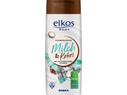 Sprchový gel ELKOS s mlékem & kokosem 400 ml | Exotická péče pro pokožku