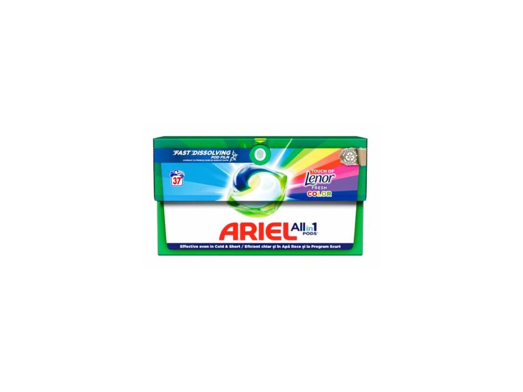 Ariel Color Touch of Lenor gélové kapsule na pranie 37ks