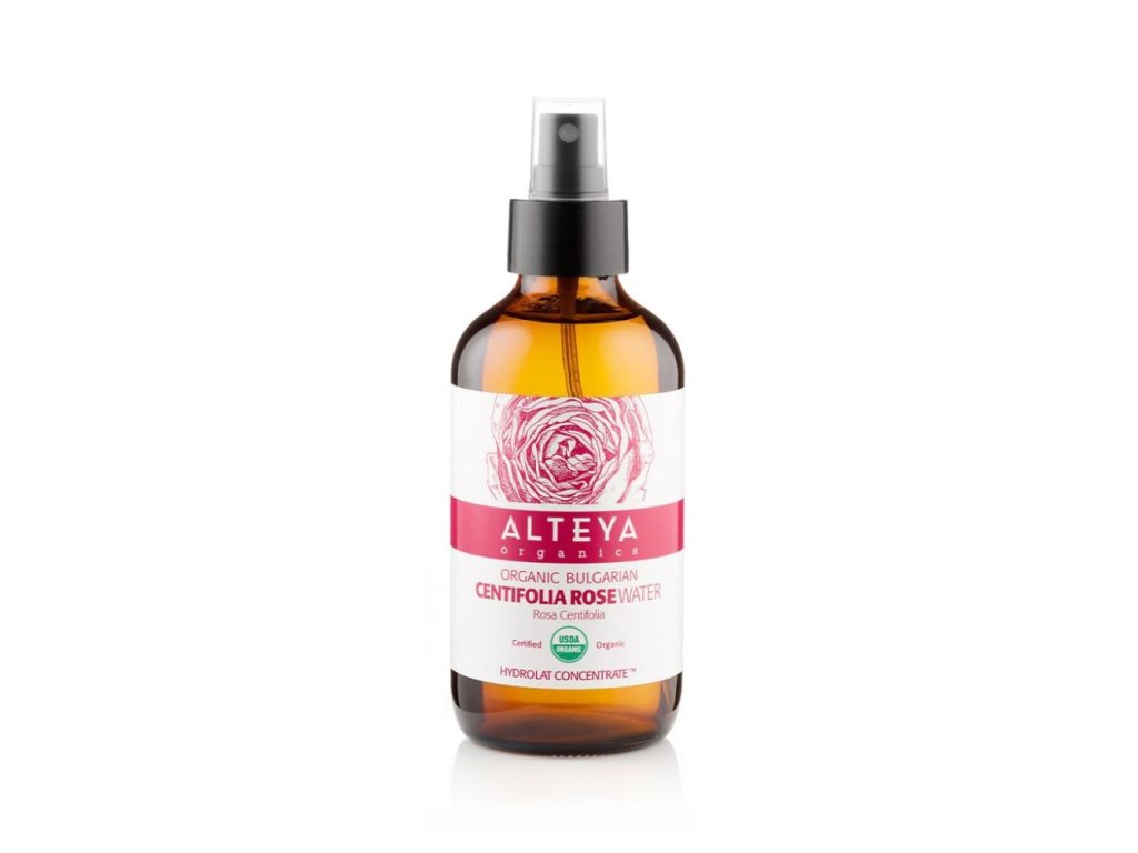 Ružová voda Bio z ruže stolistej (Rosa Centifolia) Alteya Organics  240 ml sklo