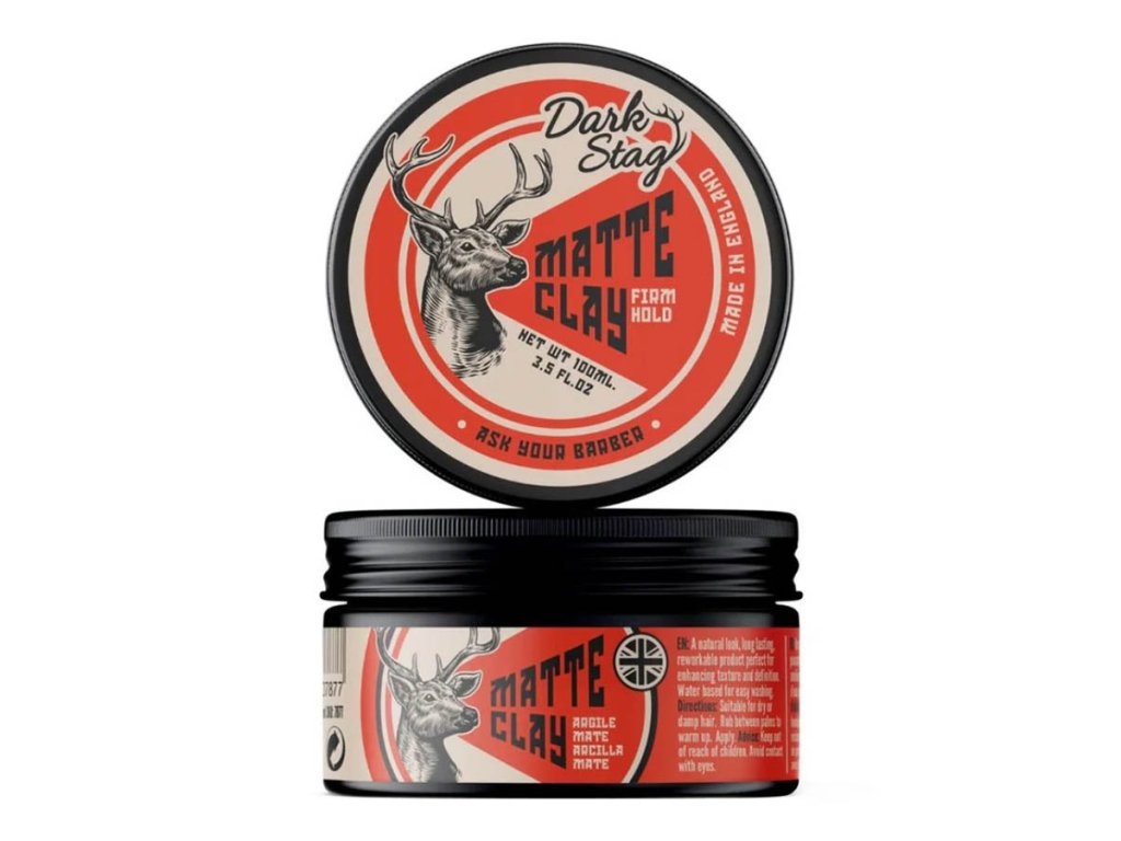 Stylingový matný íl na vlasy DARK STAG Matte clay 100 ml