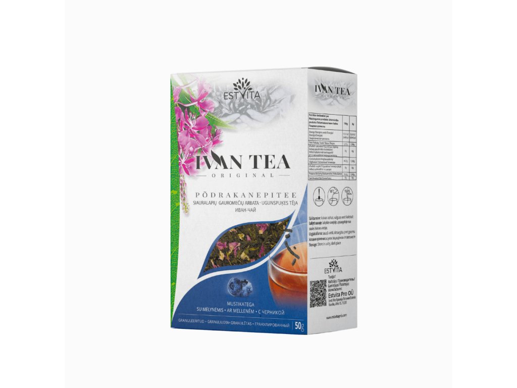 Ivan čaj (vrbovka úzkolistá) s čučoriedkami - 50 g - Estvita