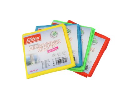 Utierka z mikrovlákna ELITEX PROFI ULTRA mix farieb 1ks, 40 x 40 cm