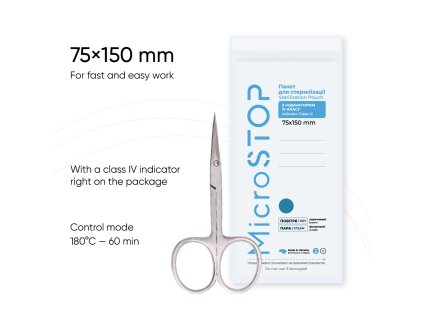 Microstop Sterilizačné-kraftové sáčky 75x150mm
