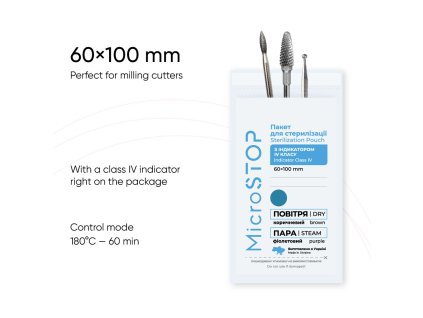 Microstop Sterilizačné-kraftové sáčky 60x100mm