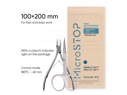 Microstop Sterilizačné-kraftové sáčky Eco 100x200mm