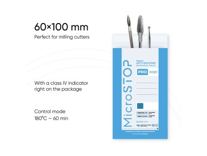 Microstop Sterilizačné-kraftové sáčky Prozori 60x100mm