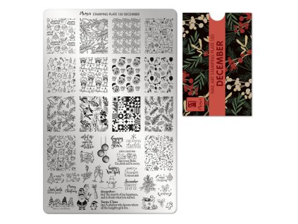 Moyra Stamping Platňa na pečiatkovanie č. 150 December
