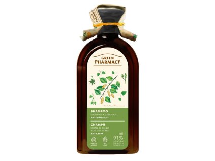 Green Pharmacy šampón proti lupinám 350 ml - Brezové púčiky a ricínový olej