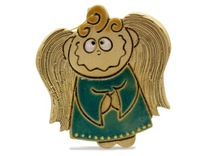 Keramický vonný anjel ADAM modrý