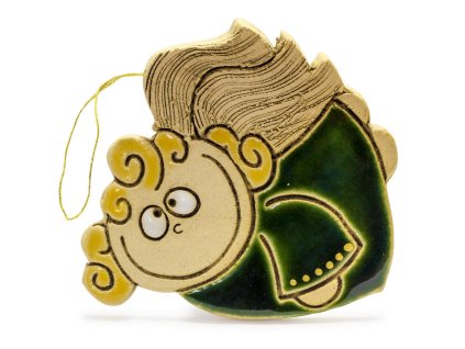 Keramický vonný anjel EVA zelená
