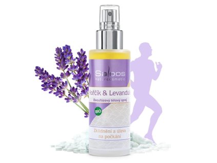 BIO Dvojfázový telový sprej horčík & levanduľa 100 ml
