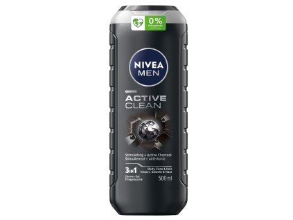 Nivea Active Clean pánsky sprchový gél 500ml
