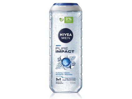 Nivea Pure Impact pánsky sprchový gél 500ml