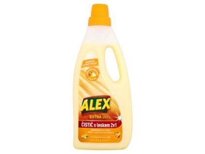 Alex čistič na podlahy 750ml čistič s leskom laminát 2v1 s pomarančovou vôňou