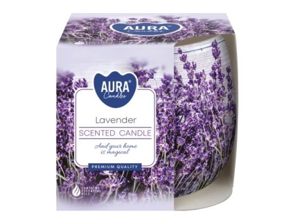 Aura Bispol Lavender vonná sviečka 100g