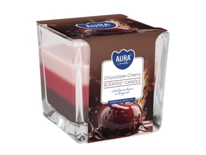 Aura Bispol Chocolate Cherry vonná sviečka 170g