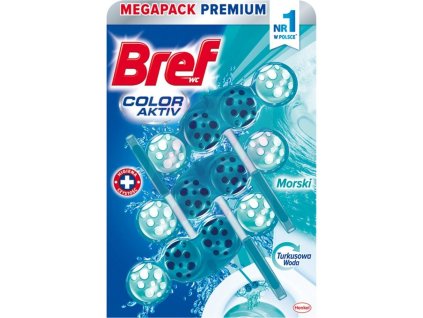 Bref Color Aktiv Ocean (Turquoise) záveska do WC 3x50g