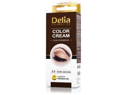 Delia Cosmetics Cameleo profesionálna krémová farba na obočie bez amoniaku Dark Brown 15 ml