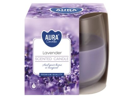 Aura Bispol Lavender vonná sviečka 130g