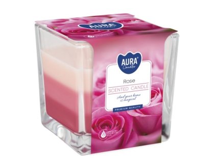 Aura Bispol Rose vonná sviečka 170g