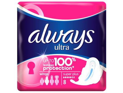 Always Ultra 8ks Super Plus dámske hygienické vložky