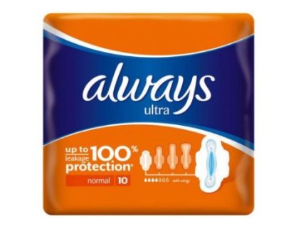 Always Ultra 10ks Normal dámske hygienické vložky