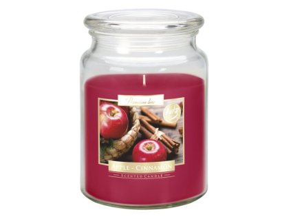 Aura Bispol Apple Cinnamon vonná sviečka 500g