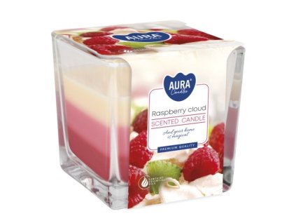 Aura Bispol Raspberry Cloud vonná sviečka 170g