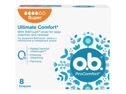 O.B. Pro Comfort Super dámske hygienické tampóny 8ks