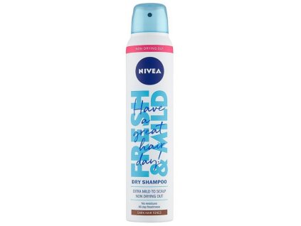 Nivea Fresh & Mild Dark Hair Tones suchý šampón na vlasy 200ml