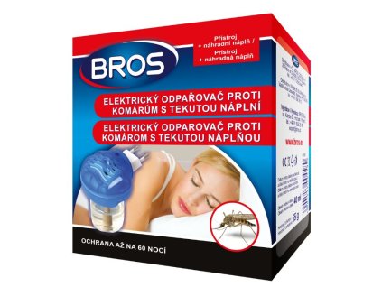 Bros elektrický odparovač proti komárom 55 g + tekutá náplň 40 ml