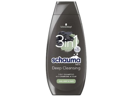 Schauma 3v1 uhlie a íl pánsky šampón na vlasy 400ml