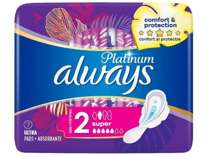 Always Platinum Ultra Super 2 dámske vložky 7ks
