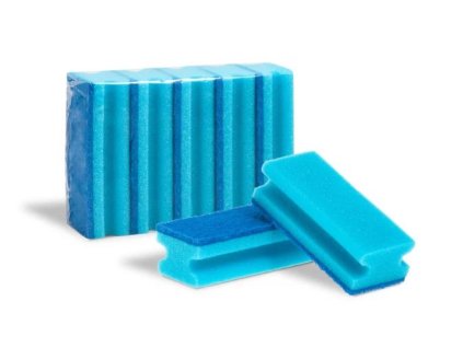 Gastro hubka tvarovaná – modrá/žltá, 5 ks (15 × 7 × 4,3 cm)