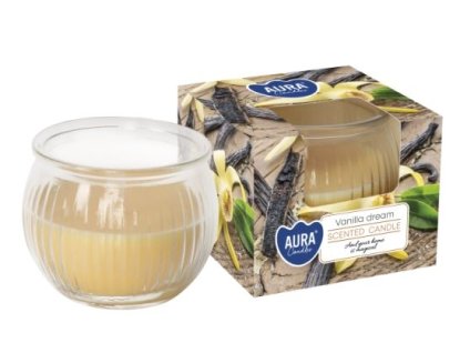 Aura Bispol Vanilla Dream vonná sviečka 80g
