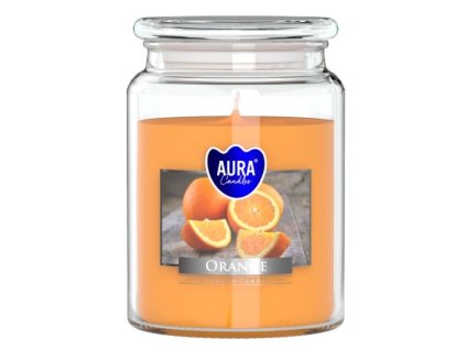 Aura Bispol Orange vonná sviečka 500g