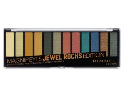 Rimmel MAGNIF´EYES Jewel Rocks Edition - kazeta tieňov 12-kusová