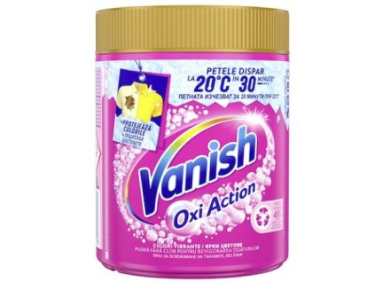Vanish Oxi Action Ružový 470g prášok na odstraňovanie škvŕn