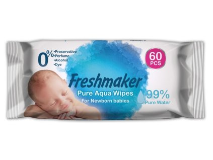 Freshmaker vlhčené obrúsky Pure Aqua 60ks