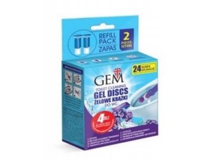 Gem Lavender WC gél aplikátor 2x75ml náhradná náplň