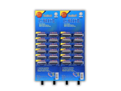 LORD 2-britvový pánsky holiaci strojček – 24 ks/pláto