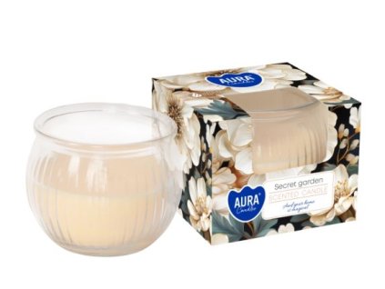 Aura Bispol Secret Garden vonná sviečka 80g