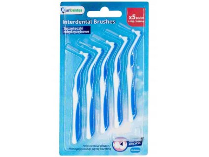 AuriDentes zahnuté medzizubné kefky 0,4mm 5ks