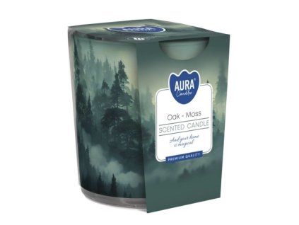 Aura Bispol Oak Moss vonná sviečka 100g