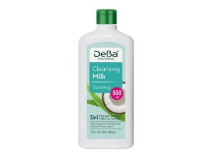 DeBa čistiace mlieko na tvár 500ml