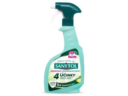 Sanytol dezinfekcia univerzálny antibakteriálny čistič s vôňou limetky 500ml s rozprašovačom