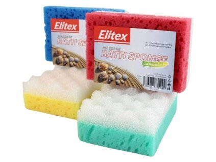 Elitex Caribbean telová hubka - 13x9x4,5cm 1ks